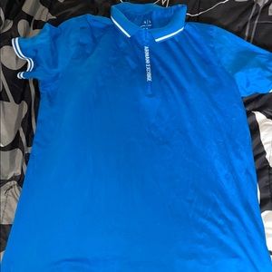 Blue Armani exchange shirt size medium